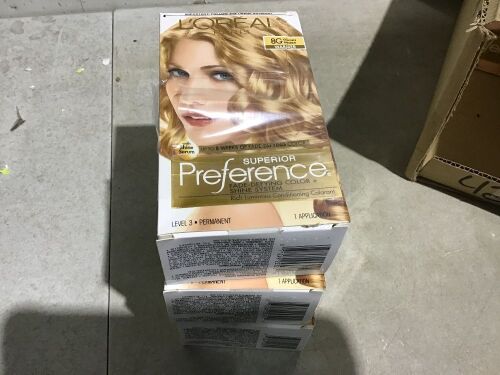 Case of (12) L'Oreal Paris Superior Preference Permanent Hair Color, Golden Blonde  - Lot 841