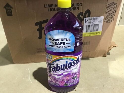 Case of (12) Fabuloso Multi-Purpose Cleaner, Lavendar, 33.8 oz  - Lot 548