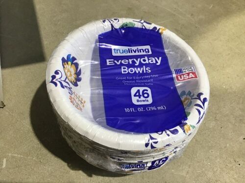 Case of (6) TrueLiving Everyday Disposable 10oz Bowls, 46 ct  - Lot 179