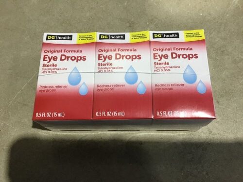 Lot of (2) Cases of Redness Reliever Eyedrops  - Lot 901