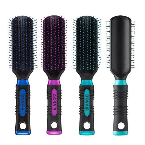 Case of (24) Conair Professional Salon Results All Purpose Hair Brush with Nylon Bristle - Various Colors - Lot 957