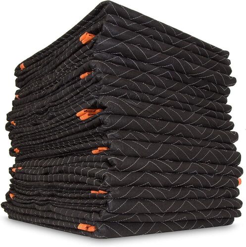 72-Inch by 80-Inch Heavy Duty Padded Moving Blankets, 12 Pack - Lot 430