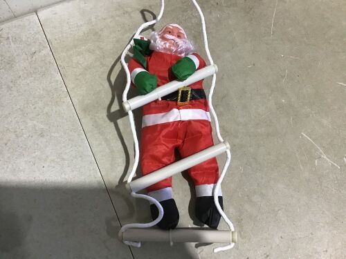 Lot of (21) Santa Claus Climbing Ladder Christmas Decorations - Lot 1101