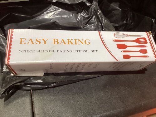 Lot of (5) Easy Baking 5 Piece Silicone Baking Utensil Set  - Lot 1204