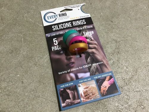 Case of (12) EveryRing Silicone Rings, 5 pc - Lot 994