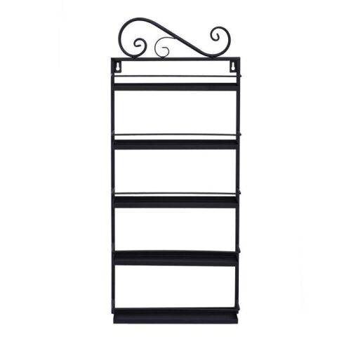 Wall Mounted 5-Tier Nail Polish Rack, Holds 50 Bottles - Lot 722