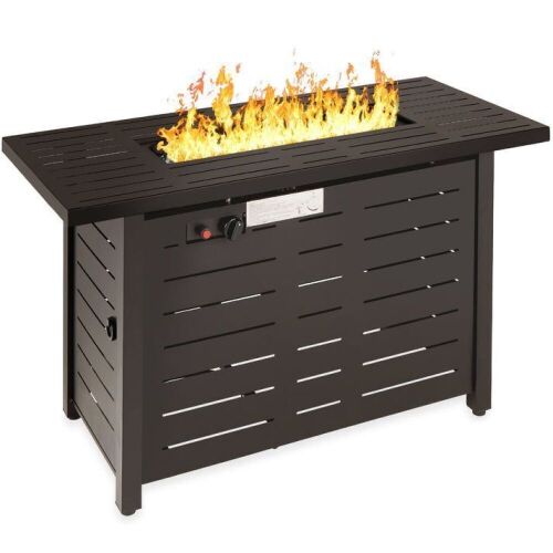 50,000 BTU Steel Propane Gas Fire Pit w/ Auto Ignition - 42in  - Lot 131