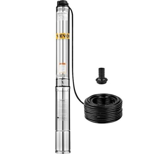 Vevor 2 HP 220V Submersible 440ft Head 42GPM Stainless Steel Deep Well Pump - Lot 620