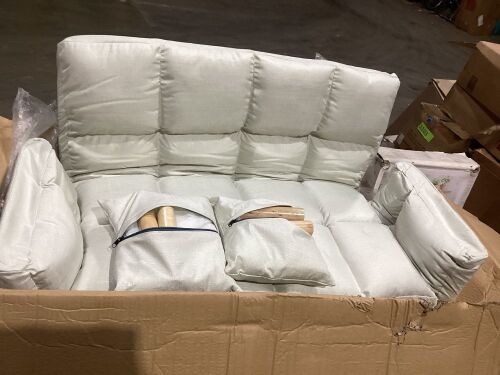 Micozy Futon Sofa Bed w/ Wooden Legs  - Lot 767