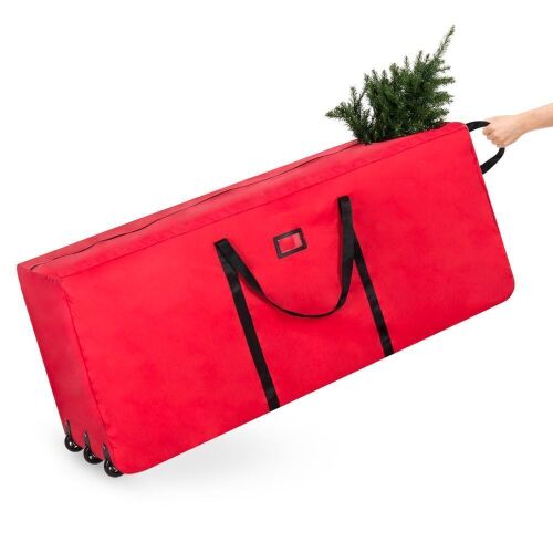 Rolling Duffle Storage Bag for 9ft Christmas Tree w/ Wheels, Handle  - Lot 495