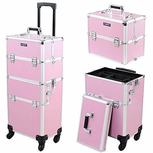 Mefeir 2-in-1 Rolling Makeup Train Case - Lot 869