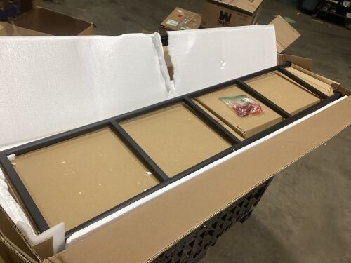 5-Tier Industrial Bookshelf w/ Metal Frame, Wood Shelves - Unknown if Complete  - Lot 1105