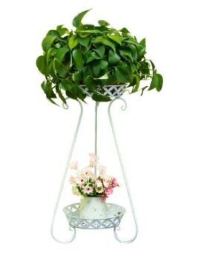 2 Tier Metal Plant Stand - Lot 1100