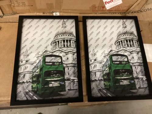 Lot of 2, 11" x 17" Black Photo Frames - Lot 142
