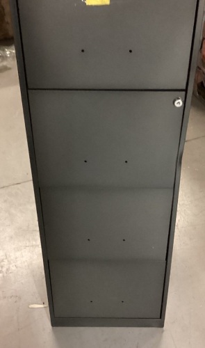 Office Designs 18" 4 Drawer Smart File, Metallic Charcoal, 46.38" x 14.25" x 18" - Lot 168