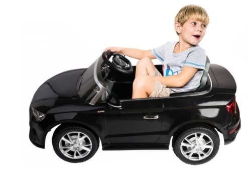 12V Audi A3 Licensed Rc Kids Ride On Car Electric Remote Control Led Light Music-Black, No Battery - Lot 187
