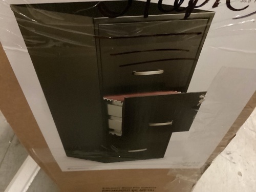 3-Drawer Steel File Cabinet, 35.5" x 14.5" x 18" - Lot 208