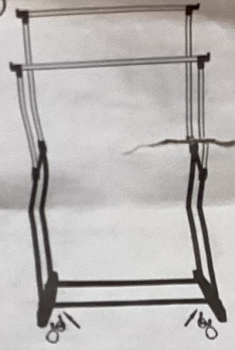 Clothes Rack, May Be Missing Hardware - Lot 327
