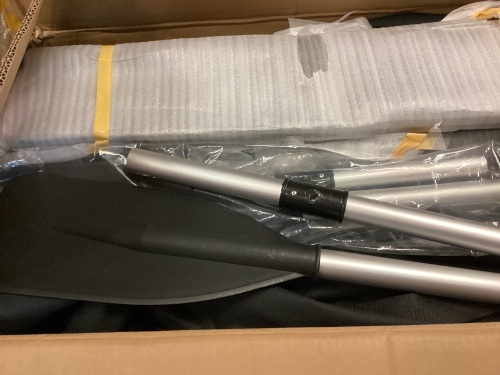 Inflatable Canoe w/ Pump, Paddles - Lot 328