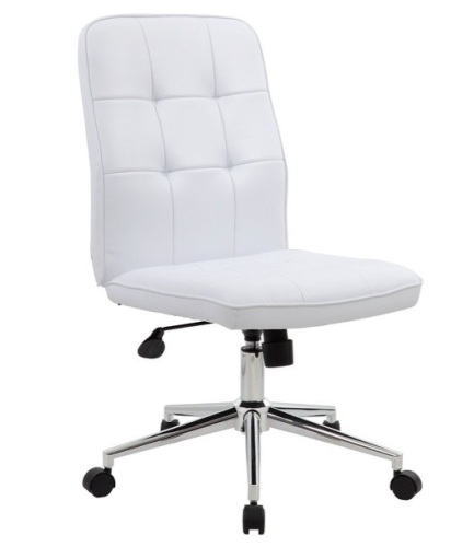 Boss B330-WT White Millennial Modern Office Chair - Lot 305