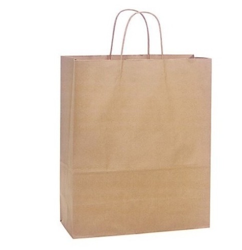Twisted Handle Brown Kraft Bags, 13" X 6" X 16", 250 Ct. - Lot 404