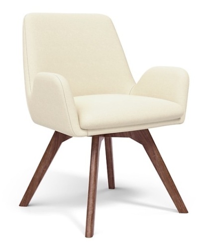 Union & Scale™ MidMod Fabric Guest Chair, Cream - Lot 372