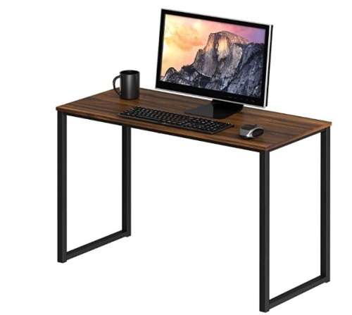 SHW Home Office 32-Inch Computer Desk, Walnut - Lot 427