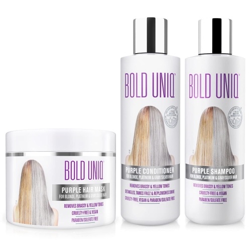 Bold Uniq Purple Shampoo, Conditioner & Mask Bundle - Lot 20