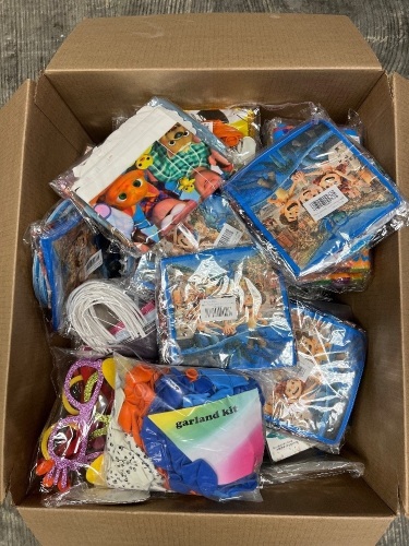 Large Box of Mostly Boyish Party Supplies - Lot 67
