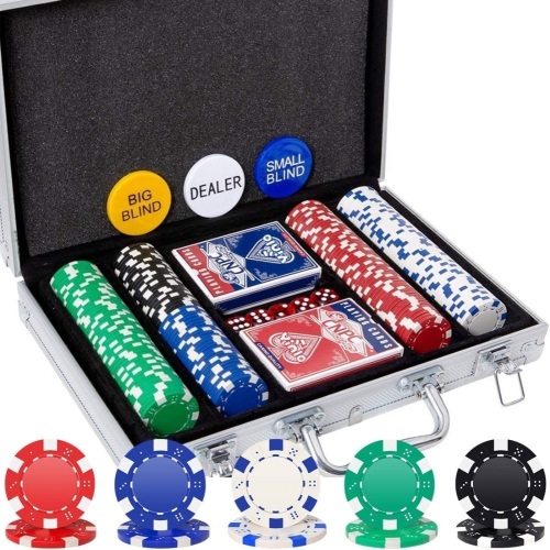Poker Game Set w/ Aluminum Travel Case, 200 Pcs - Lot 149