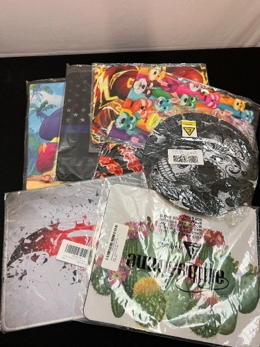 Lot of (8) Misc. Mouse Pads - Lot 163