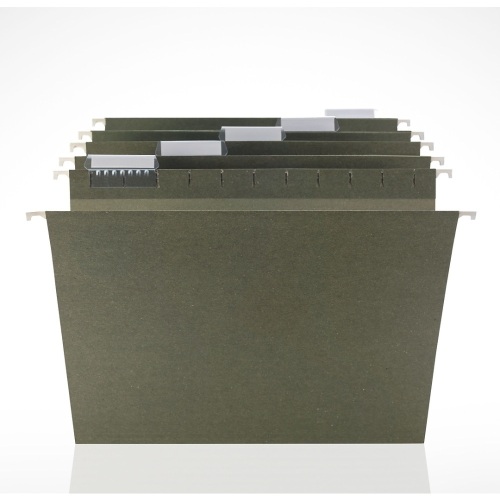 5 Tab Hanging Folders, Standard Green Legal Size Folders, 50 cnt and Box Bottom Hanging Folders, 2" Capacity, Standard Green Legal Size Folders, 25 cnt - Lot 197
