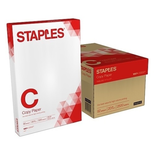 Bundle of (10) Copy Paper, White, 11"x17", 500 Sheets per Ream - Lot 214