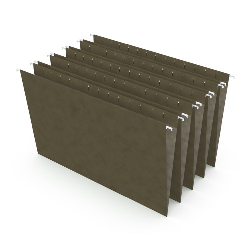 Bundle of (3), Includes (2) Hanging File Folder, Legal Size, Standard Green, 25 cnt AND (1) Hanging File Pockets, 3 1/2" Expansion, Letter Size, Standard Green, 4 Pack - Lot 233