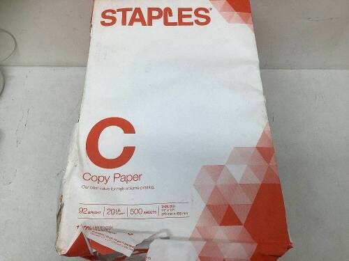 Lot of 5 Reams Staples Tabloid Copy Paper - Lot 335