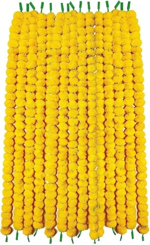 Large Bag of Plastic Marigold Garlands/ Luau Party/ Diwali Decoration - Lot 342