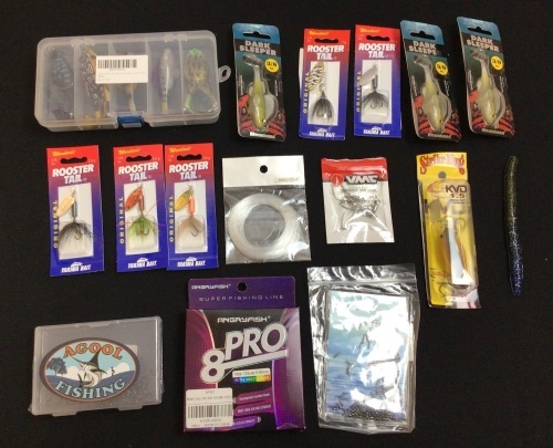Bundle of Fishing Supplies - Lures, Lines, Hooks - Lot 432