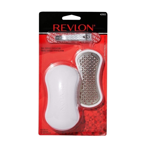 Pedicure Kit by Revlon, PediExpert Foot File, Callus Remover & Nail Clipper - Lot 440