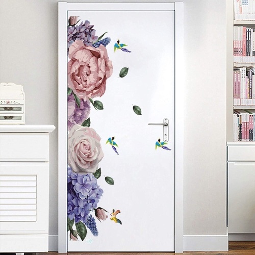 Lot of (6) Molancia Watercolor Peony Vinyl Wall Stickers, 47.2"x27.6" - Lot 487