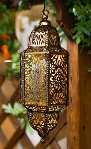 Moroccan Hanging Solar Lantern - Lot 531