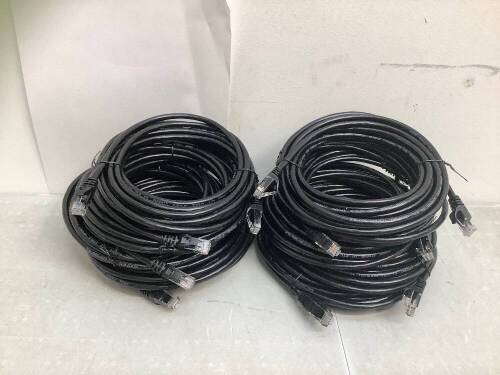 10 Pack 15ft CAT 24AWG UTP Cables - Lot 598