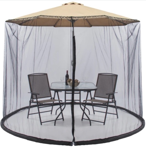 Adjustable Bug Net Accessory for Patio Umbrella w/ Zippered Door - 9ft - Lot 629