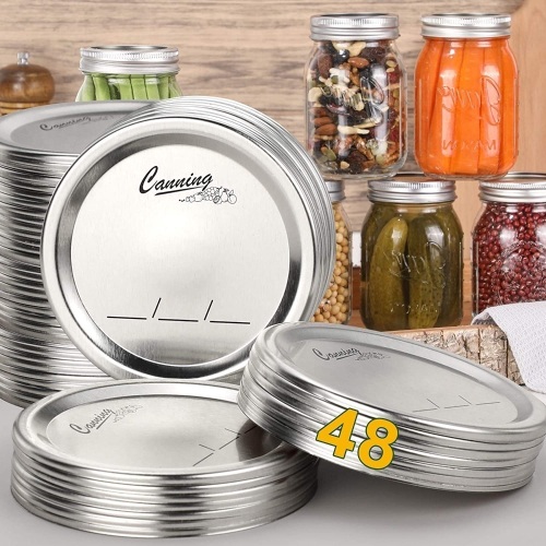 Lot of (3) Regular Mouth Canning Lids, 48 Cnt Each - Lot 245