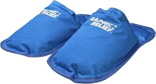 Rapid Relief Hot and Cold Therapy Slippers - Lot 434