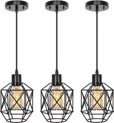 Industrial Pendant Lighting 3 Pack - Lot 372