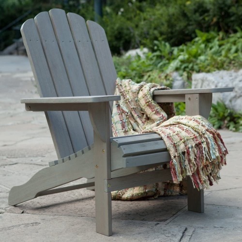 Belham Living Shoreline Wooden Adirondack Chair - Driftwood. Appears New - Lot 28