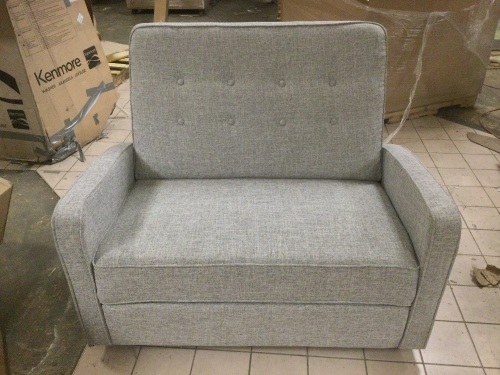 Calliope Button Tufted Reclining Loveseat by Best Selling Home Furniture. Like New E-Commerce Return - Lot 30