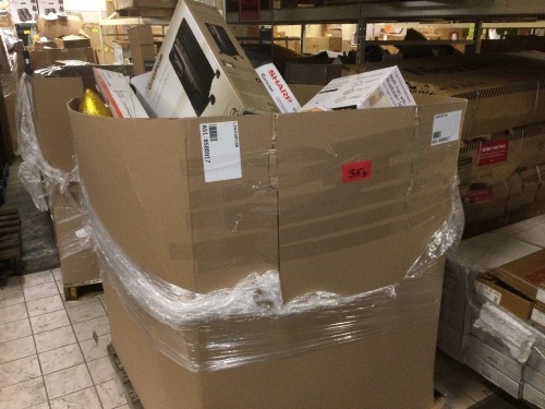 Pallet of Lowe's Store Returns. Unsorted Pallet. Items are store returns, conditions unknown - Lot 35b