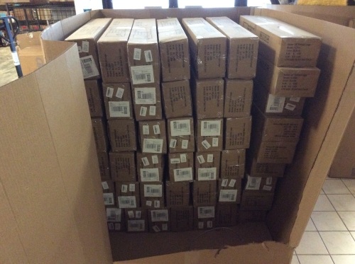Pallet of (45) Te Deum 28" Satin Black Hairpin Coffee Table Legs, Sets of 4 - Appear New  - Lot 59