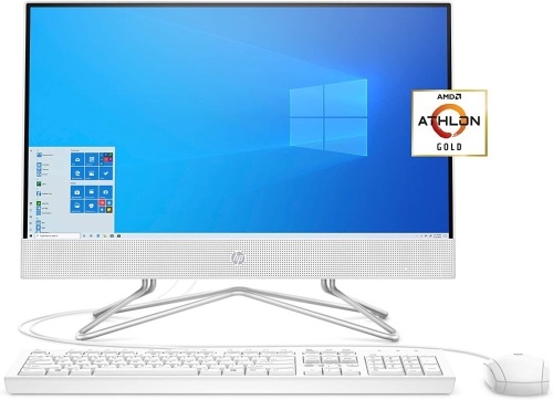 HP 22 All-in-One PC, AMD Processor, 4 GB RAM, 256 GB SSD, Full HD IPS 21.5" Anti-Glare Display, Windows 10 Home, USB Mouse & Keyboard - Appears New, Untested - Lot 60
